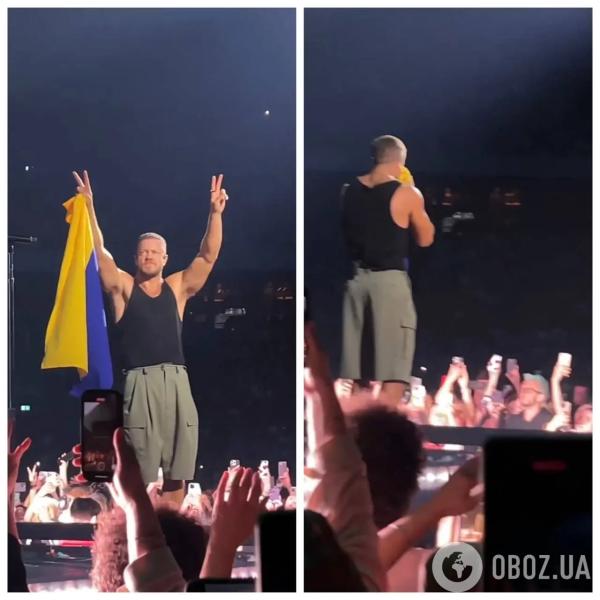 Imagine Dragons трогательно поддержали Украину на концерте в Швеции: солист группы поцеловал сине-желтый флаг