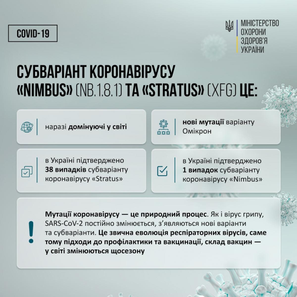 Нові штами коронавірусу вже в Україні: МОЗ пояснив, в чому їхня небезпека Нові штами коронавірусу вже в Україні: МОЗ пояснив, в чому їхня небезпека