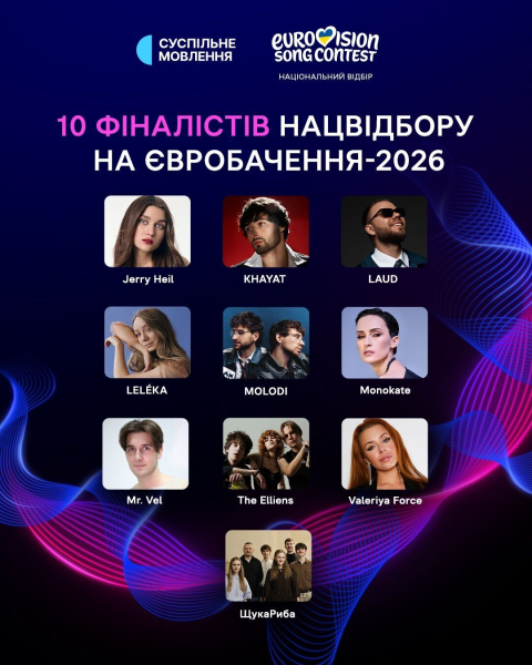 Объявлен состав жюри Нацотбора на Евровидение 2026: кто будет выбирать представителя Украины