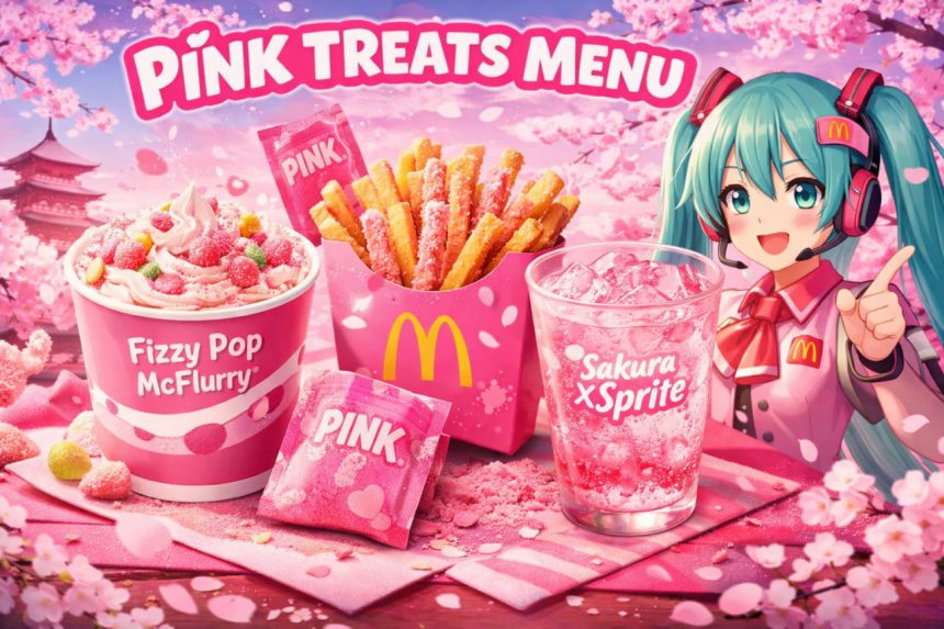 В McDonald’s появилось розовое меню: когда ждать McFlurry с кислыми мармеладками и Sakura Sprite в Украине?