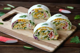 Рулет из лаваша с крабовыми палочками: простой и вкусный рецепт закуски