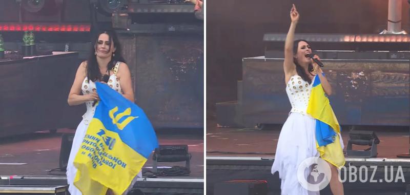 Солистка культовой группы Within Temptation трогательным жестом поддержала Украину на концерте. Видео